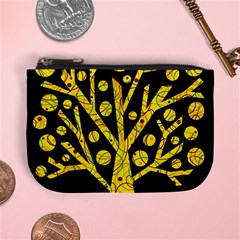 Yellow Magical Tree Mini Coin Purses by Valentinaart