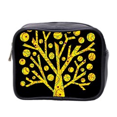 Yellow Magical Tree Mini Toiletries Bag 2-side by Valentinaart