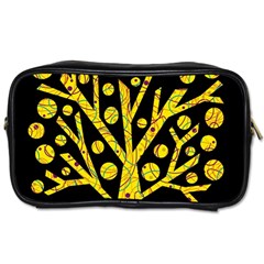 Yellow Magical Tree Toiletries Bags 2-side by Valentinaart