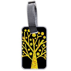 Yellow Magical Tree Luggage Tags (two Sides) by Valentinaart