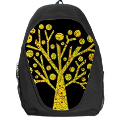 Yellow Magical Tree Backpack Bag by Valentinaart