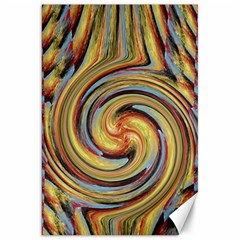 Gold Blue And Red Swirl Pattern Canvas 20  X 30   by digitaldivadesigns