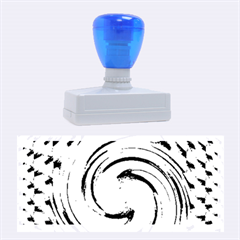 Gold Blue And Red Swirl Pattern Rubber Stamps (large) by digitaldivadesigns