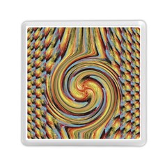 Gold Blue And Red Swirl Pattern Memory Card Reader (square)  by digitaldivadesigns