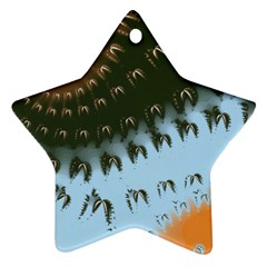 Sun-ray Swirl Design Ornament (star) 