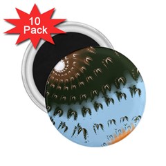 Sun-ray Swirl Design 2 25  Magnets (10 Pack)  by digitaldivadesigns