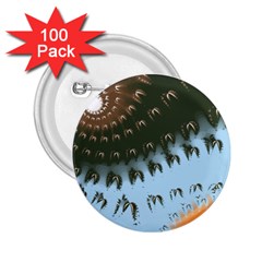 Sun-ray Swirl Design 2 25  Buttons (100 Pack) 