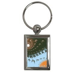 Sun-ray Swirl Design Key Chains (rectangle) 