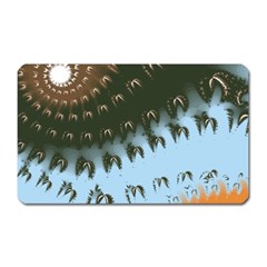 Sun-ray Swirl Design Magnet (rectangular) by digitaldivadesigns