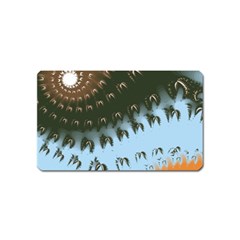 Sun-ray Swirl Design Magnet (name Card)