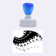 Sun-ray Swirl Design Rubber Oval Stamps