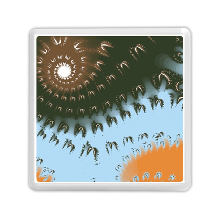 Sun-Ray Swirl Design Memory Card Reader (Square) 