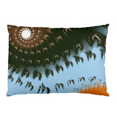 Sun-ray Swirl Design Pillow Case (two Sides) by digitaldivadesigns