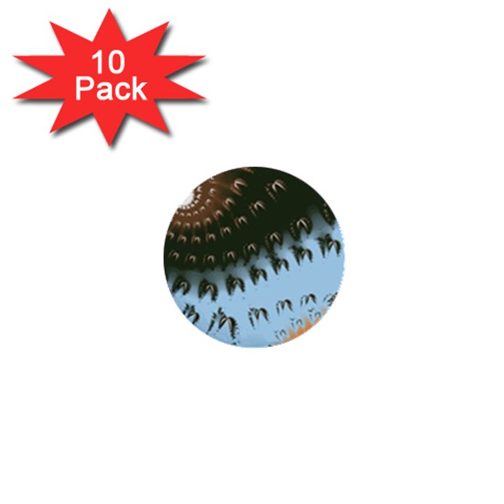 Sun-Ray Swirl Design 1  Mini Buttons (10 pack) 