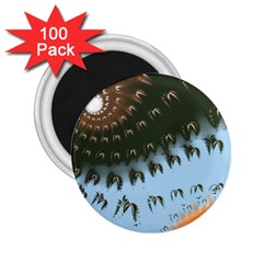 Sun-ray Swirl Design 2 25  Magnets (100 Pack)  by digitaldivadesigns