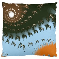 Sun-ray Swirl Design Large Cushion Case (one Side)