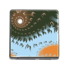 Sun-ray Swirl Pattern Memory Card Reader (square) by digitaldivadesigns