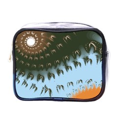 Sun-ray Swirl Pattern Mini Toiletries Bags by digitaldivadesigns