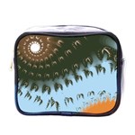 Sun-Ray Swirl Pattern Mini Toiletries Bags Front