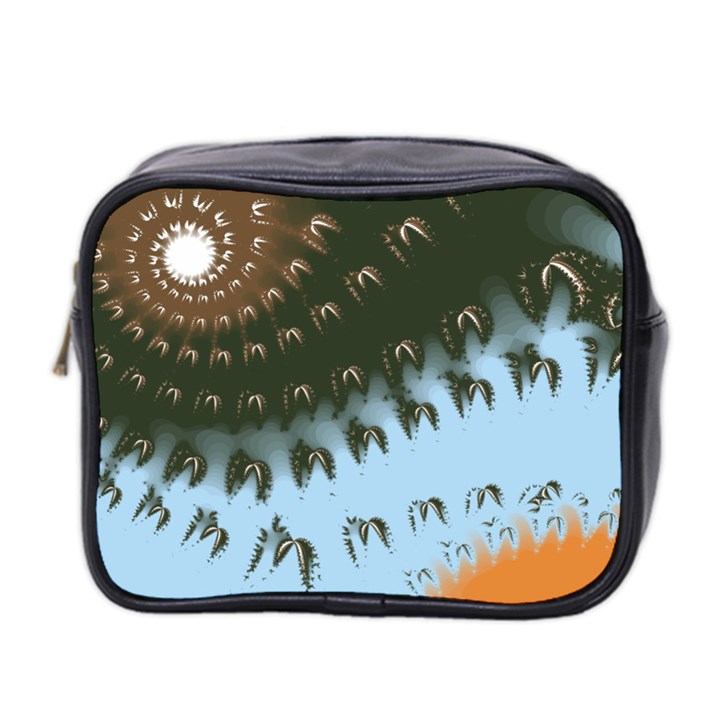 Sun-Ray Swirl Pattern Mini Toiletries Bag 2-Side