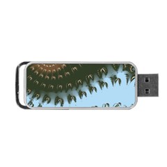 Sun-ray Swirl Pattern Portable Usb Flash (two Sides)