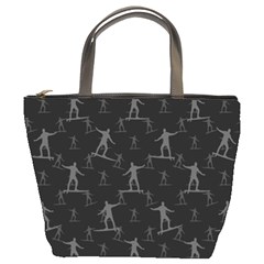 Surfing Motif Pattern Bucket Bags by dflcprints