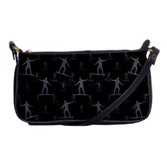 Surfing Motif Pattern Shoulder Clutch Bags by dflcprints