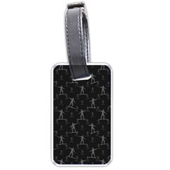 Surfing Motif Pattern Luggage Tags (one Side)  by dflcprints