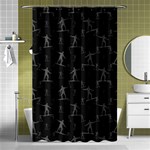 Surfing Motif Pattern Shower Curtain 48  x 72  (Small)  Curtain(48  X 72 ) - 42.18 x64.8  Curtain(48  X 72 )