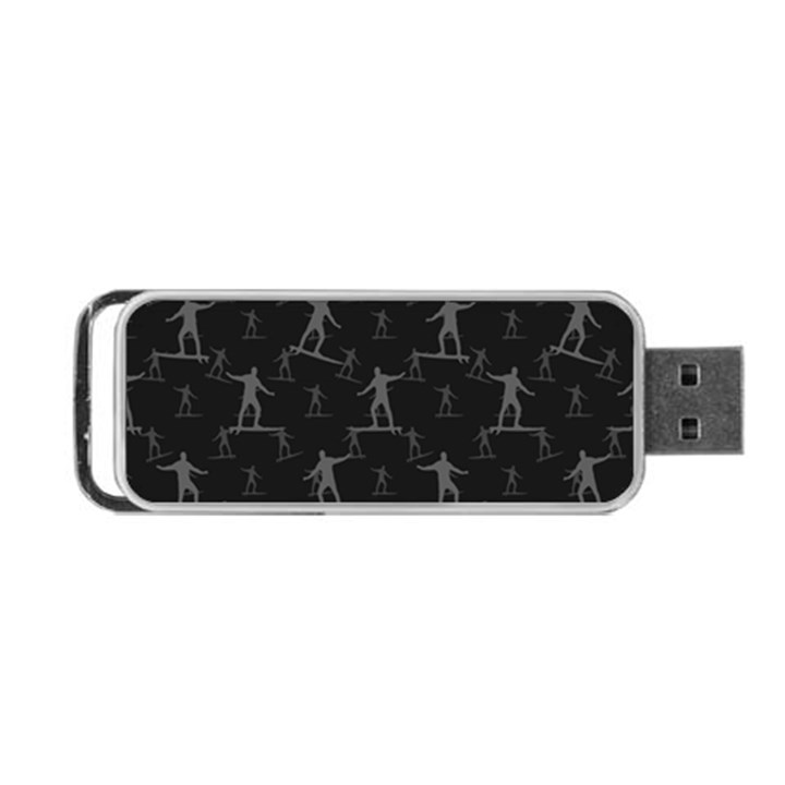 Surfing Motif Pattern Portable USB Flash (One Side)