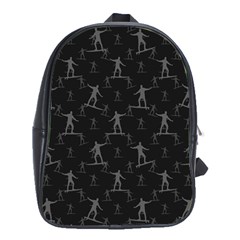 Surfing Motif Pattern School Bags (xl)  by dflcprints