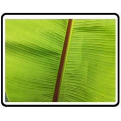 Ensete Leaf Fleece Blanket (medium) 