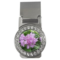 Purple Rhododendron Flower Money Clips (cz)  by picsaspassion