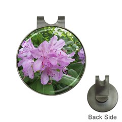 Purple Rhododendron Flower Hat Clips With Golf Markers by picsaspassion