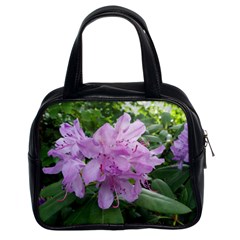 Purple Rhododendron Flower Classic Handbags (2 Sides) by picsaspassion