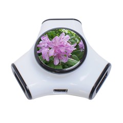 Purple Rhododendron Flower 3-port Usb Hub by picsaspassion