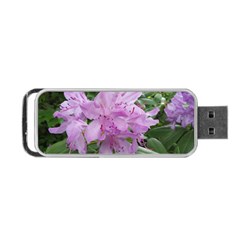 Purple Rhododendron Flower Portable Usb Flash (one Side) by picsaspassion