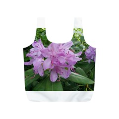 Purple Rhododendron Flower Full Print Recycle Bags (s)  by picsaspassion