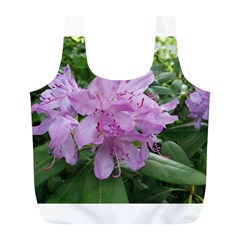 Purple Rhododendron Flower Full Print Recycle Bags (l)  by picsaspassion