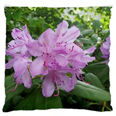 Purple Rhododendron Flower Large Flano Cushion Case (two Sides) by picsaspassion