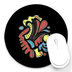 Colorful abstract spot Round Mousepads