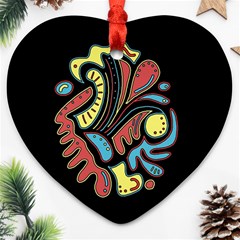 Colorful abstract spot Ornament (Heart) 