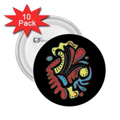 Colorful abstract spot 2.25  Buttons (10 pack) 