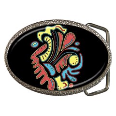 Colorful abstract spot Belt Buckles