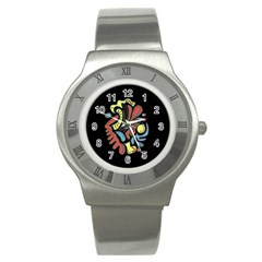 Colorful abstract spot Stainless Steel Watch