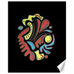 Colorful abstract spot Canvas 11  x 14  