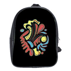 Colorful abstract spot School Bags(Large) 