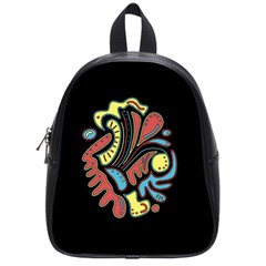 Colorful abstract spot School Bags (Small) 