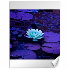 Lotus Flower Magical Colors Purple Blue Turquoise Canvas 36  x 48  