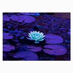 Lotus Flower Magical Colors Purple Blue Turquoise Large Glasses Cloth by yoursparklingshop